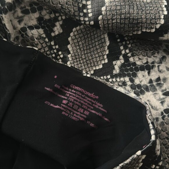 Commando Women’s Snake Skin Python Skinny Leg Ankle Leggings Size Small - Picture 5 of 5